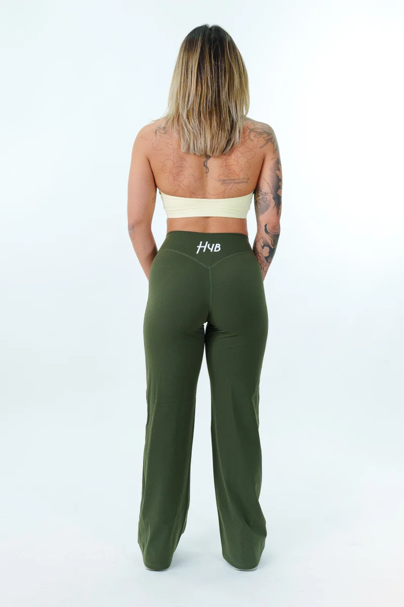 LEGGINGS PALAZZO RITUAL VERDE MILITARE - immagine 9
