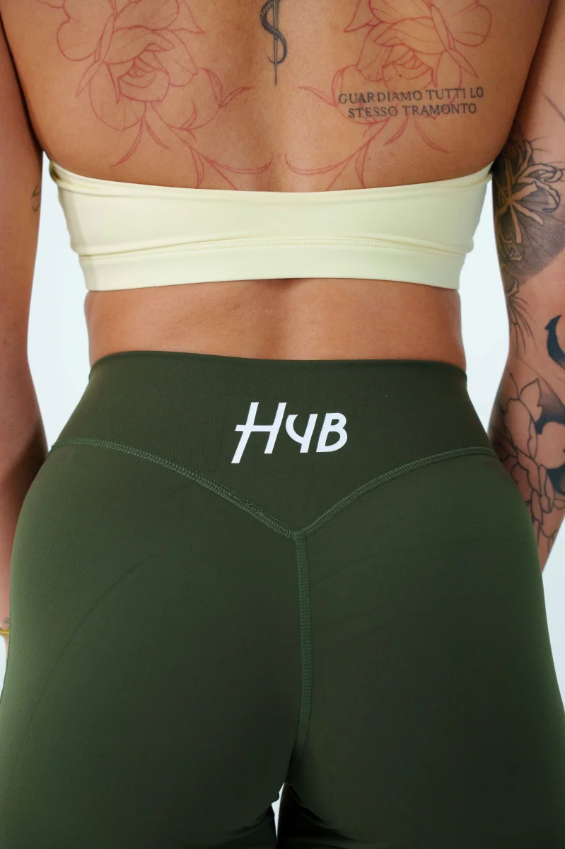 LEGGINGS PALAZZO RITUAL VERDE MILITARE - immagine 4