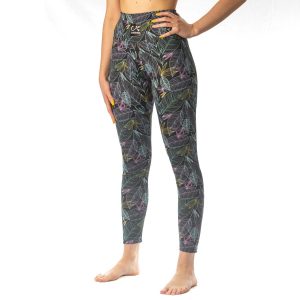 Leggins FOGLIE BLACK