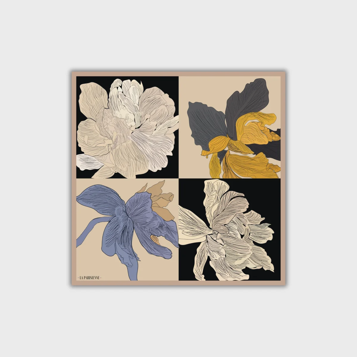 Sciarpa 100% seta Signature | La Parisienne - immagine 3