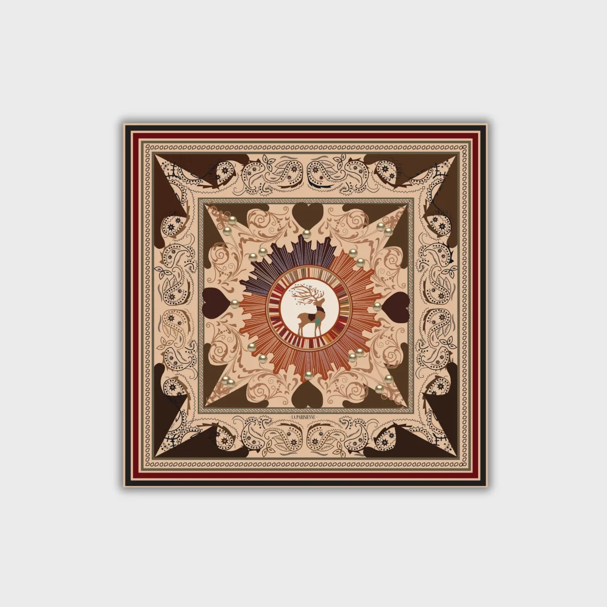 Sciarpa 100% seta Signature | La Parisienne - immagine 3