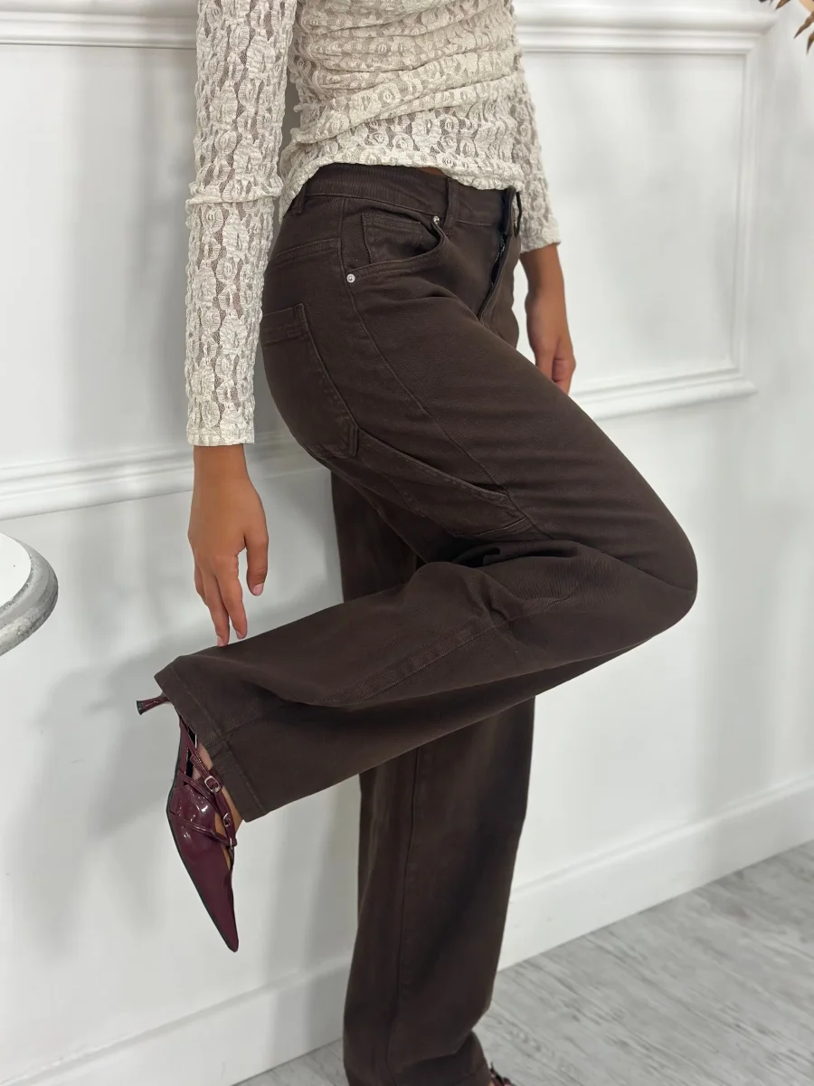 Jeans Balloon elastico Marrone 8948 - immagine 3