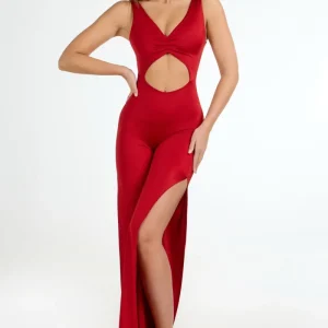 Tuta Elegante con Spacco e Incrocio sul retro