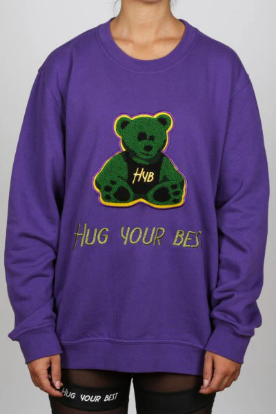 FELPA GLAMOUR VIOLA - immagine 3