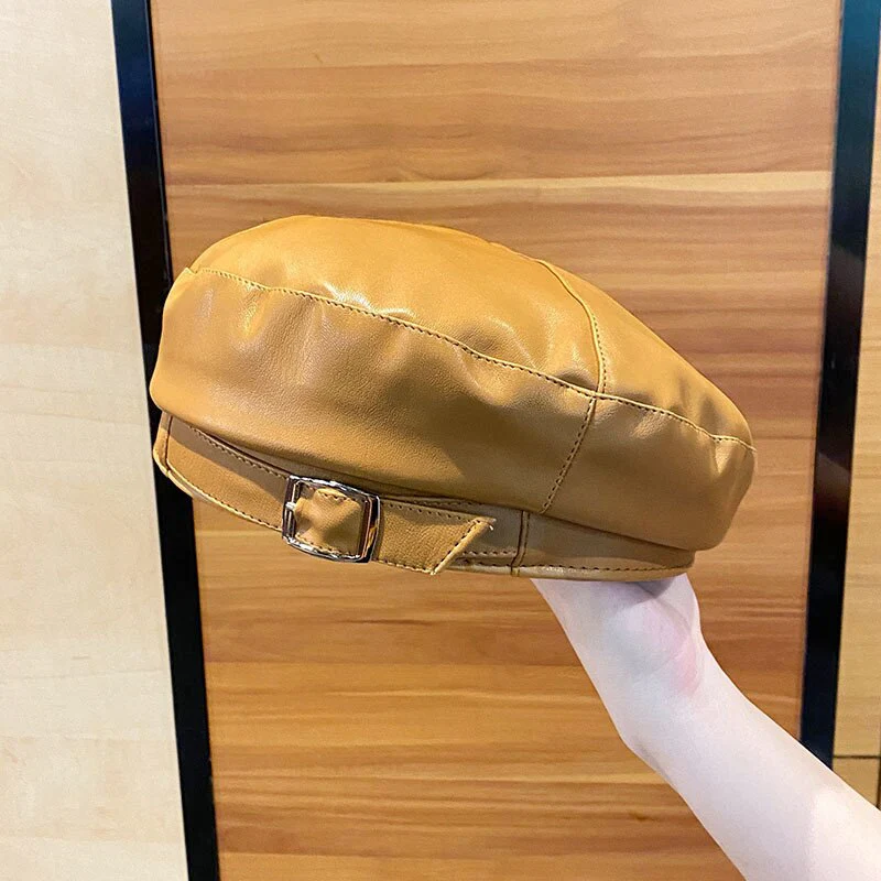 Berretto in pelle vintage La Parisienne - immagine 9