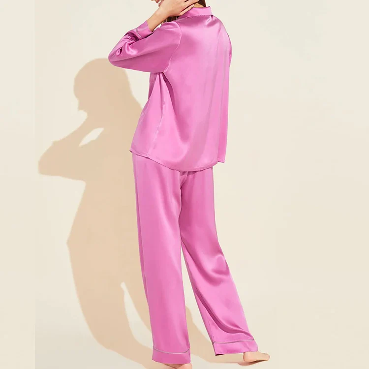 Pigiama in raso di seta da donna | La Parisienne - immagine 5