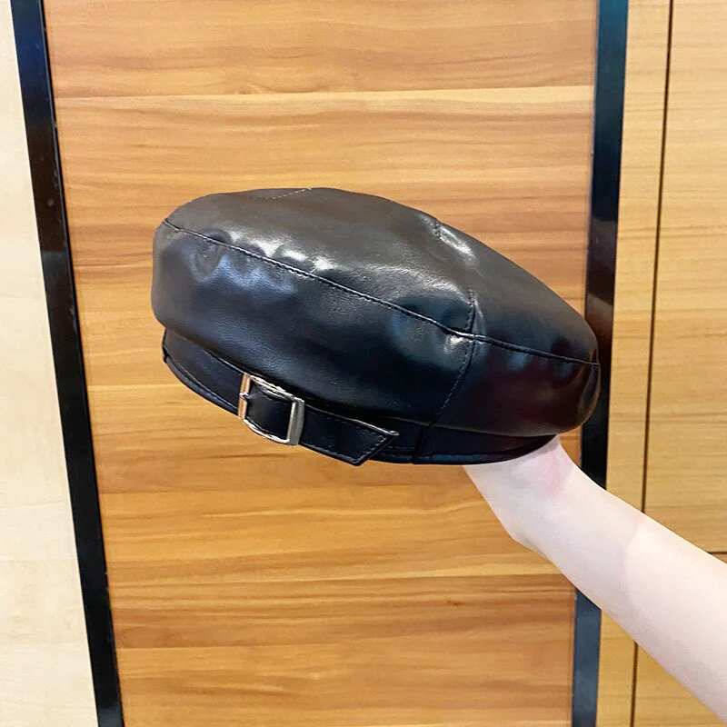 Berretto in pelle vintage La Parisienne - immagine 6