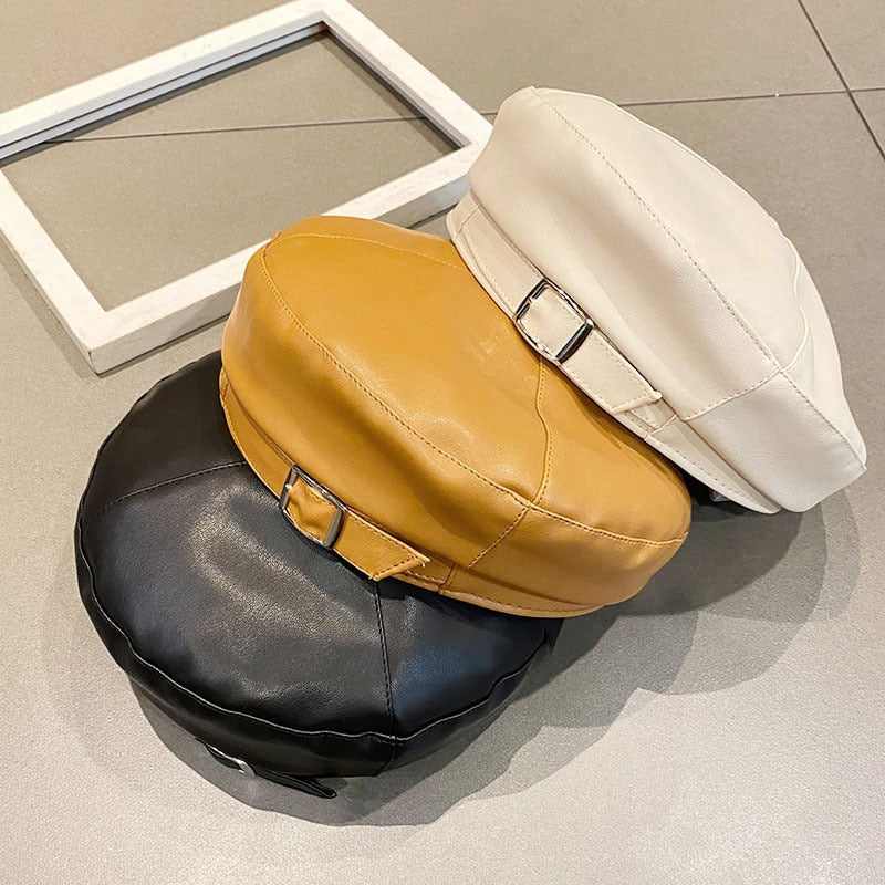 Berretto in pelle vintage La Parisienne - immagine 3