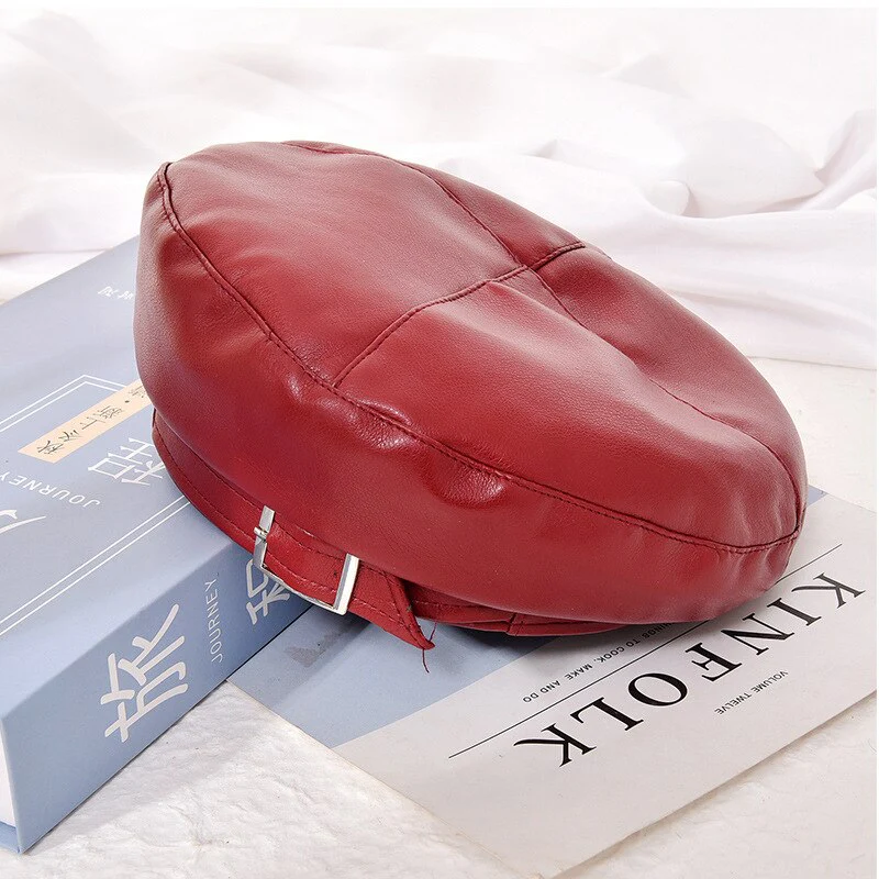 Berretto in pelle vintage La Parisienne - immagine 4