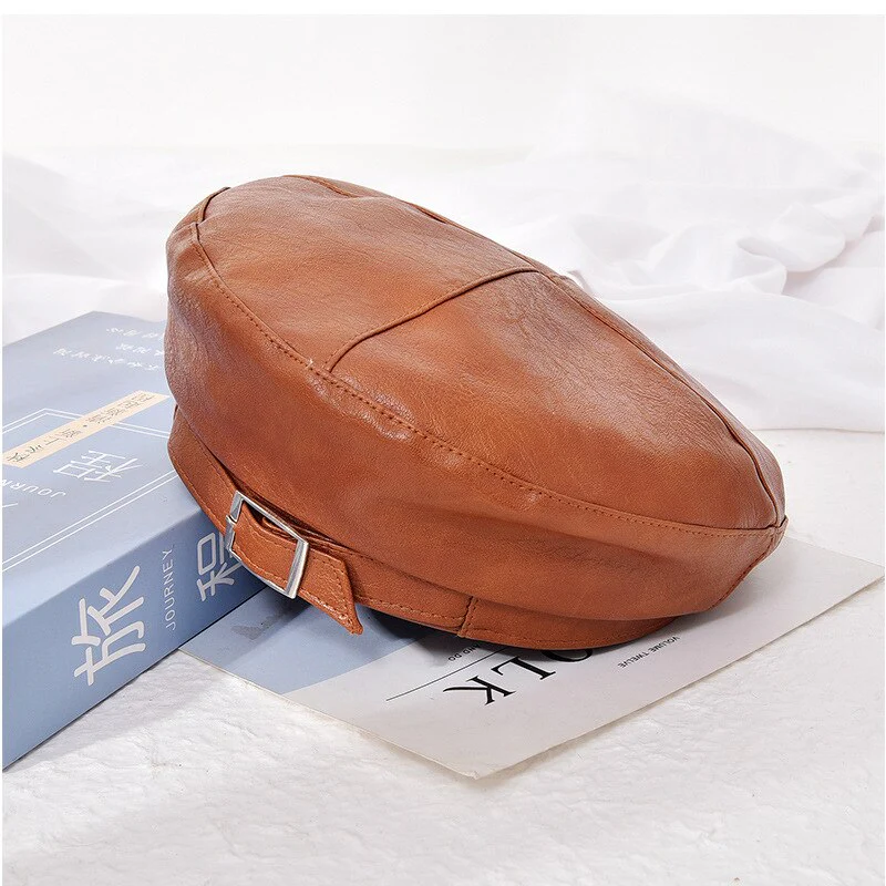 Berretto in pelle vintage La Parisienne - immagine 5