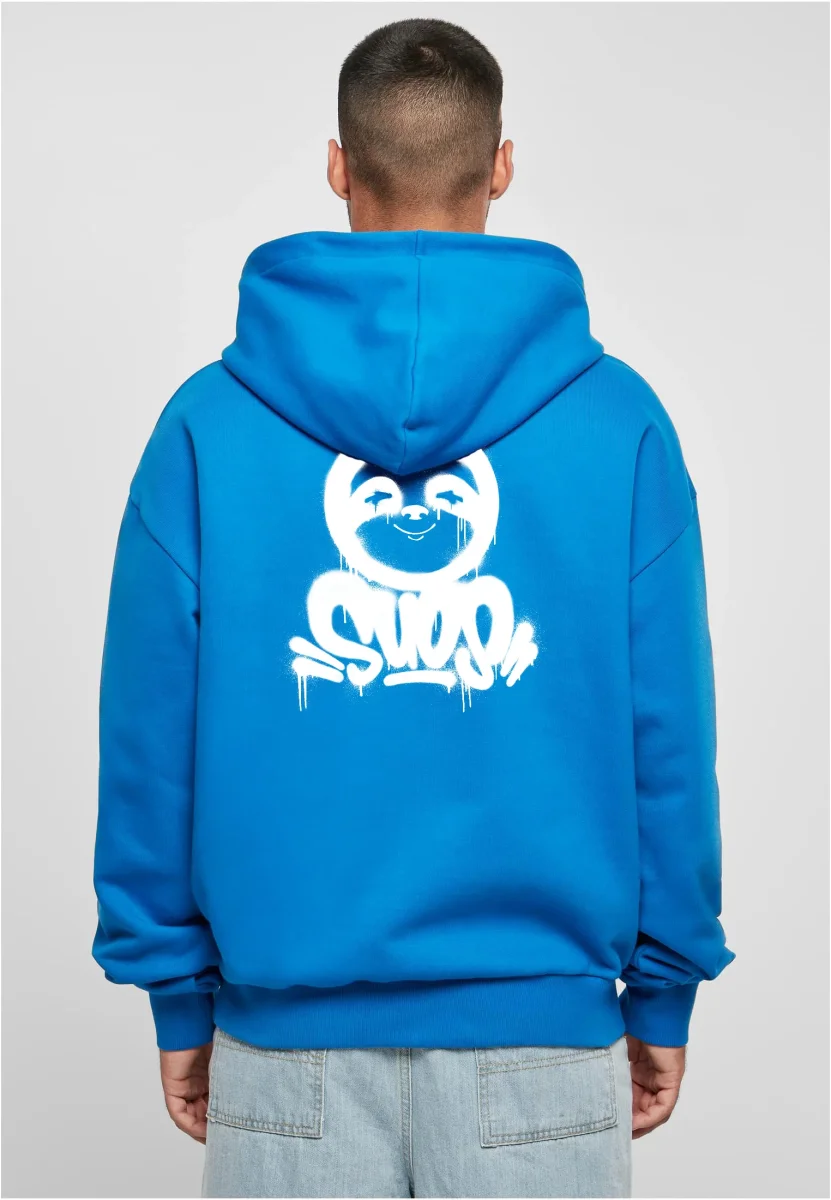 HOODIE BLU COBALTO BRADIPO GRAFFITI SPRAY