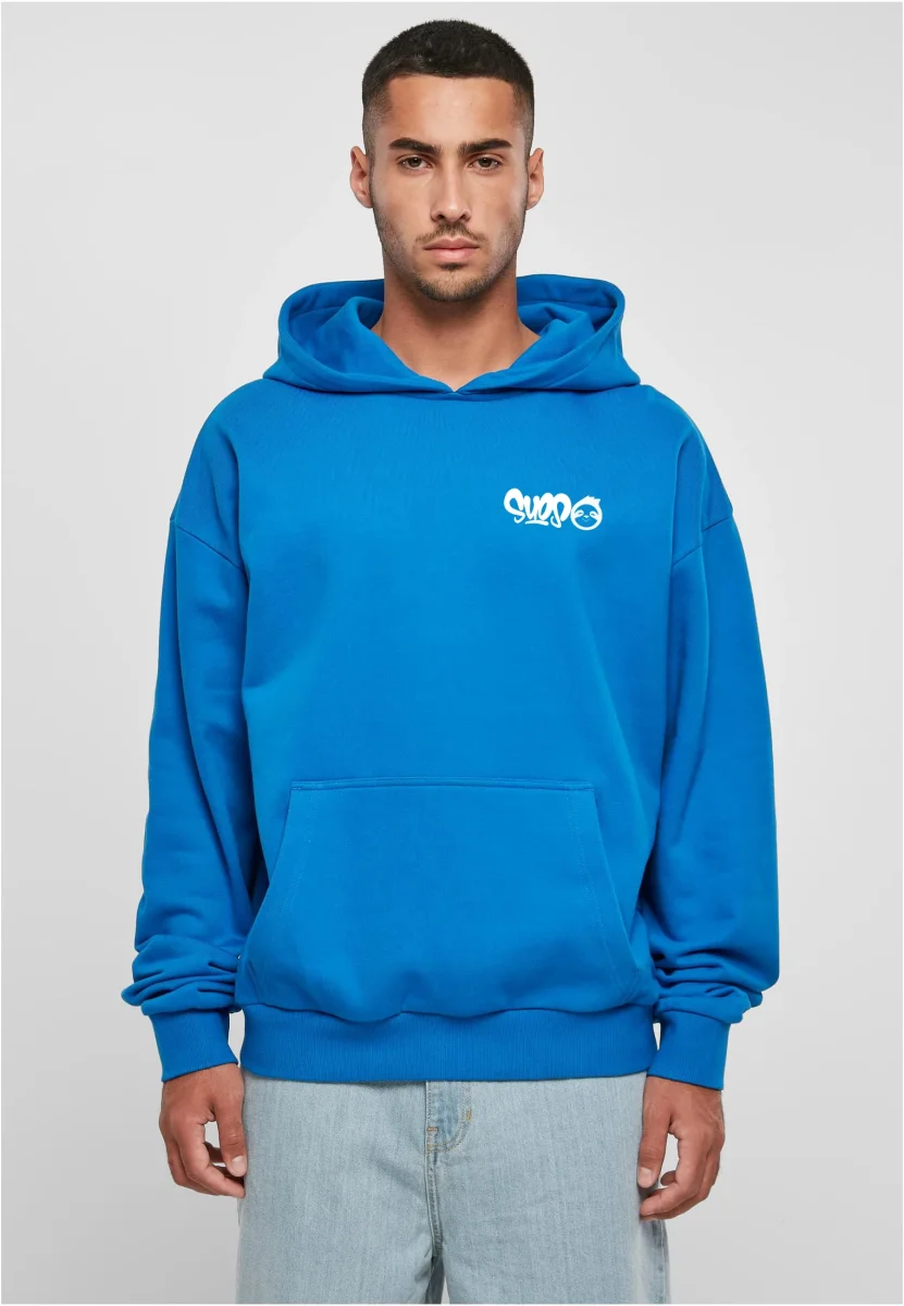 HOODIE BLU COBALTO BRADIPO GRAFFITI SPRAY - immagine 3