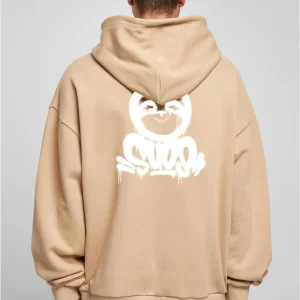 HOODIE BEIGE BRADIPO GRAFFITI SPRAY