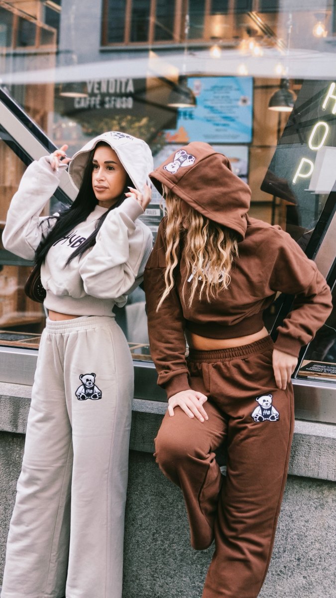 FELPA CROP ESSENZA MARRONE - immagine 4