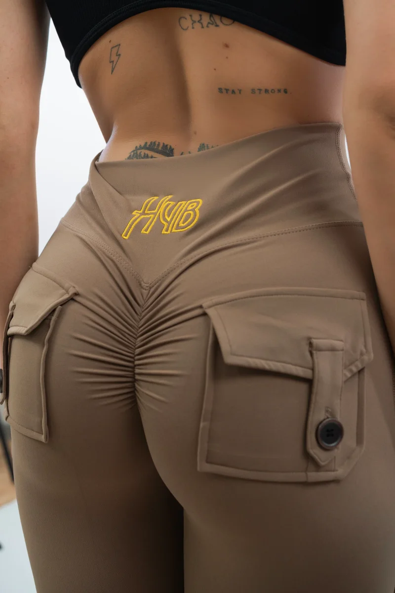 LEGGINGS A ZAMPA DI ELEFANTE VENUS BEIGE - immagine 6