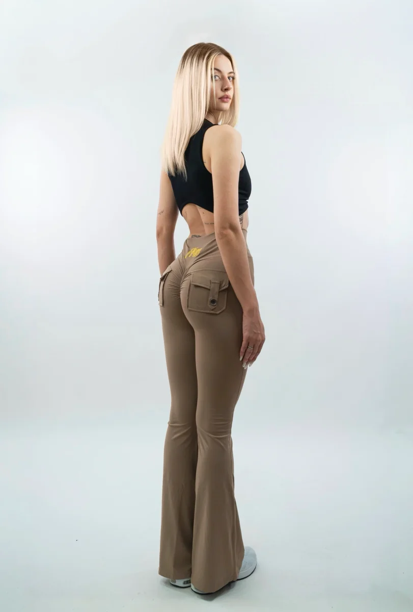 LEGGINGS A ZAMPA DI ELEFANTE VENUS BEIGE - immagine 8