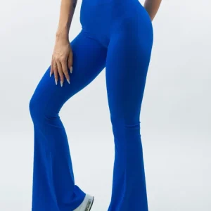 LEGGINGS A ZAMPA DI ELEFANTE AURA BLU ELETTRICO