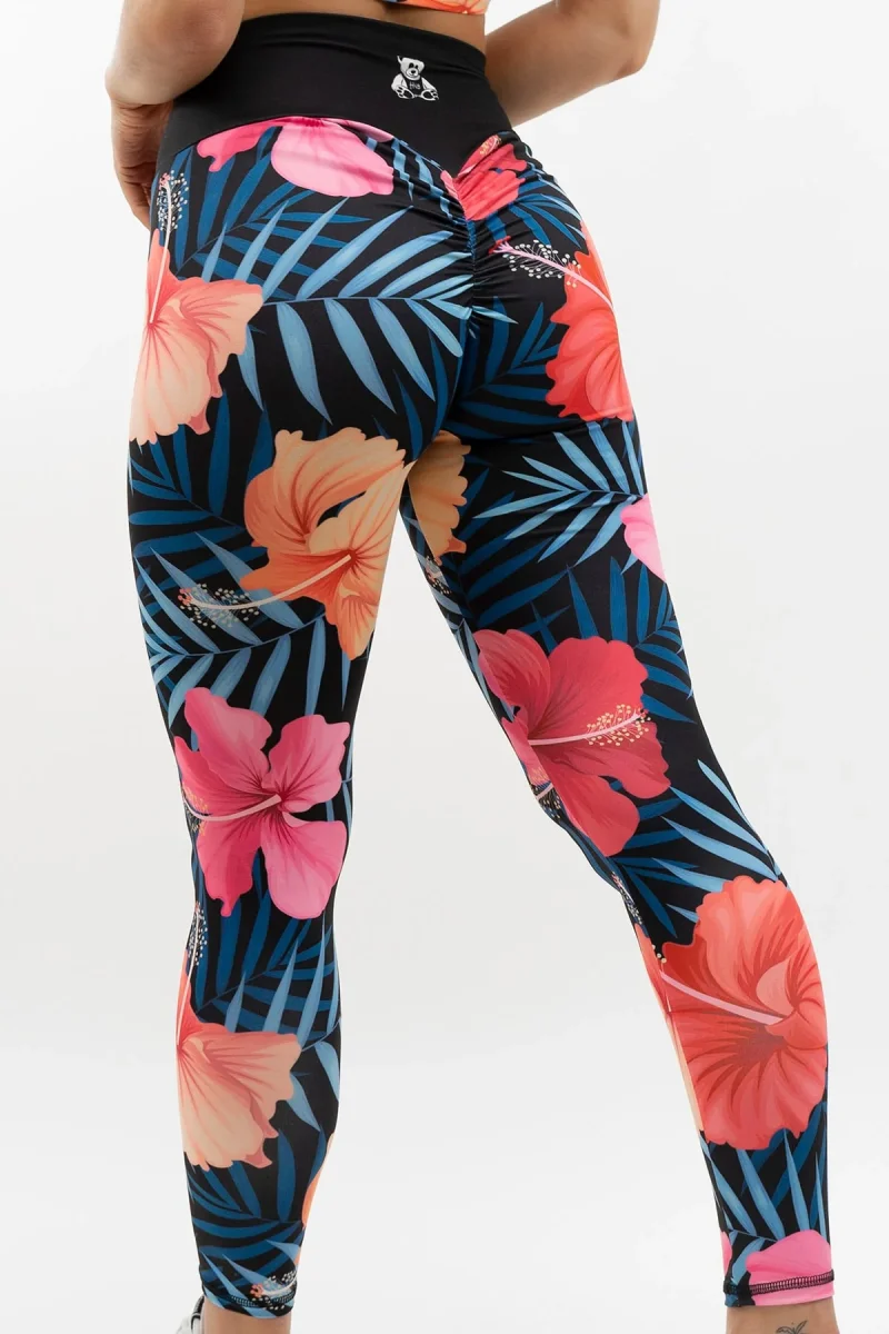 LEGGINGS INTENSE FLORAL NERO - immagine 2