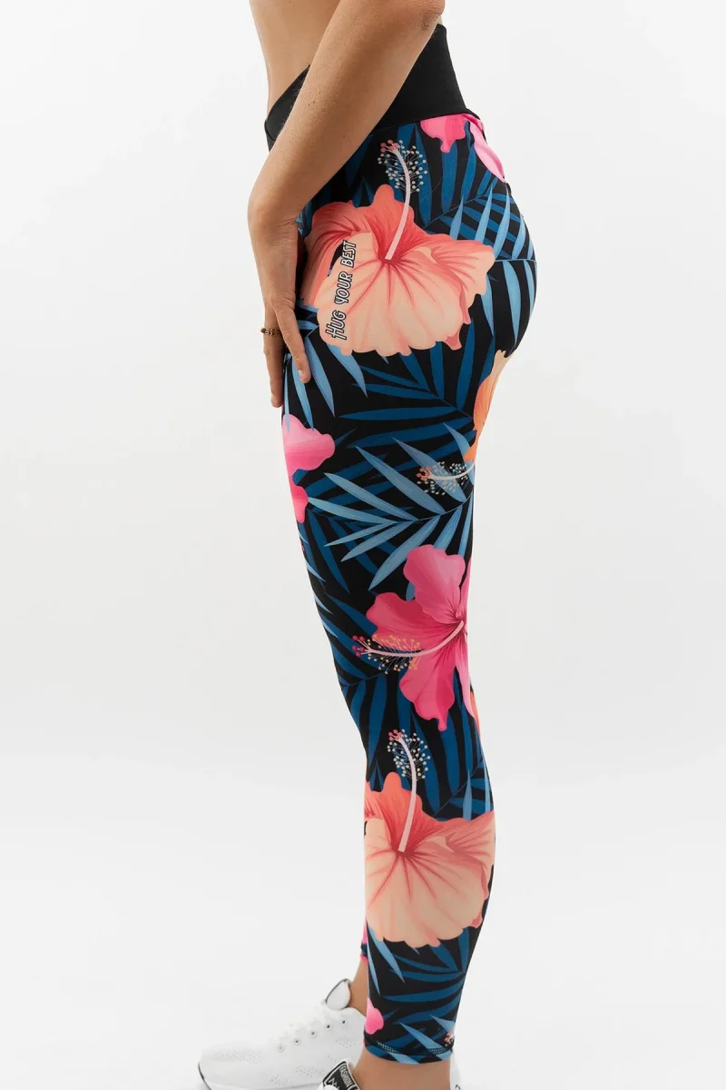 LEGGINGS INTENSE FLORAL NERO - immagine 6