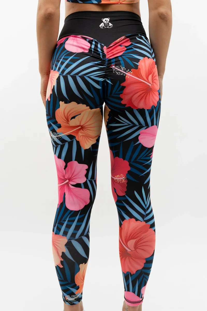 LEGGINGS INTENSE FLORAL NERO - immagine 5