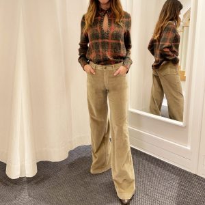 Kiltie – Pantaloni Palazzo Lungo Fustagno