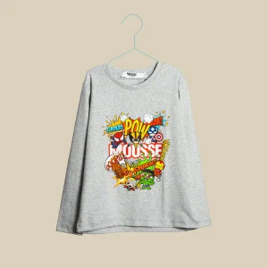 T-shirt melange a manica lunga Superfriends