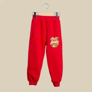 Pantalone jogger rosso Superfriends