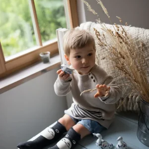 Calzini Antiscivolo Gufo Grigio Scuro