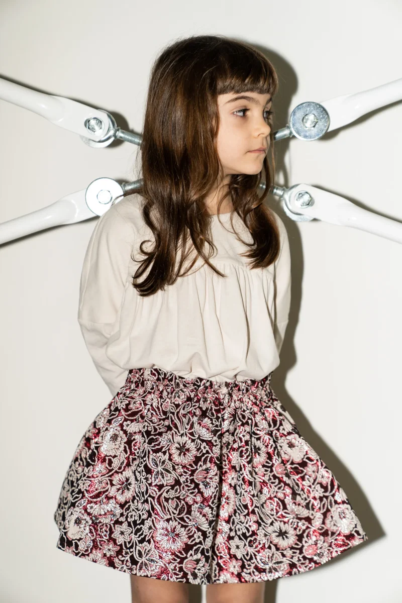 Maglia girocollo color crema - immagine 3