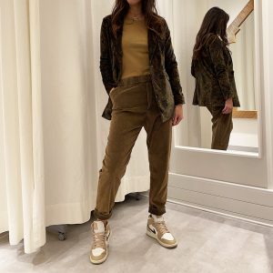 Mason’s – Pantaloni Jogger Velluto Coste Verdone