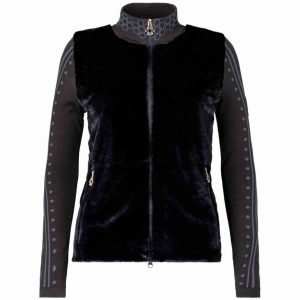 Felpa con pelliccia ecologica Nadia