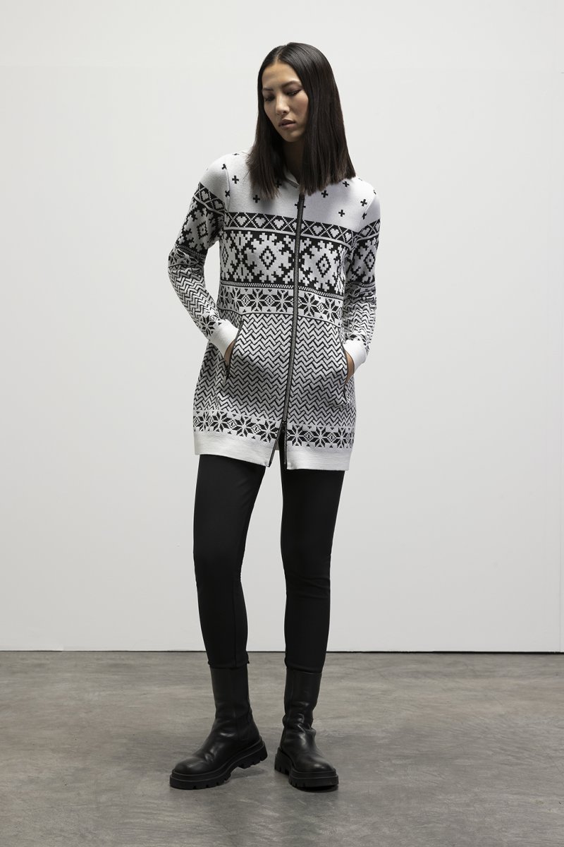 Pullover lungo in merintech Lirica - immagine 3