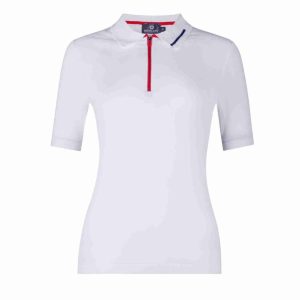 Polo con zip corta Sandra