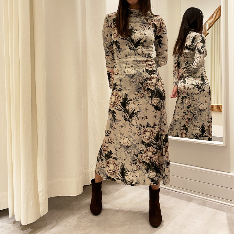 Ottotredici – Abito Lungo Fantasia Fiori