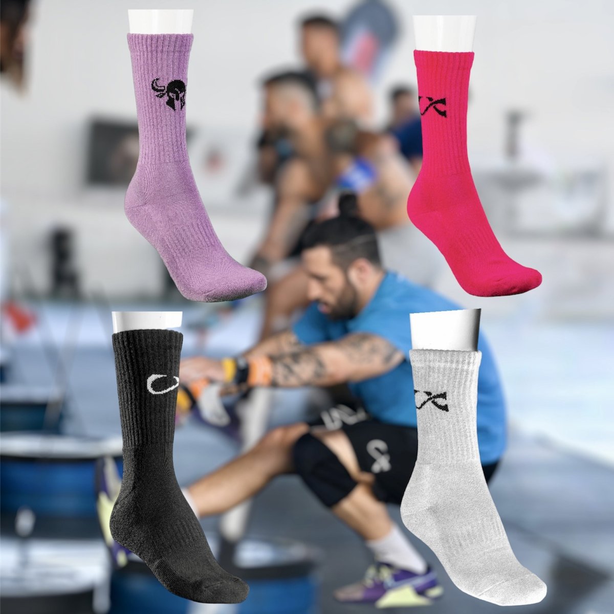 Calze LLX – Coppia Bianca/Nera + Coppia Colorata - immagine 3