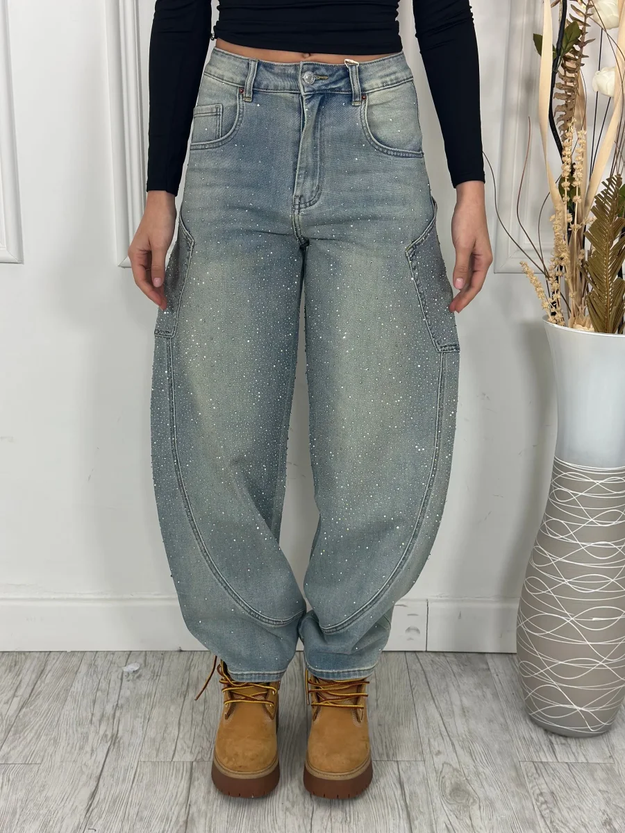 Jeans Balloon Brillantini DX6040 - immagine 3