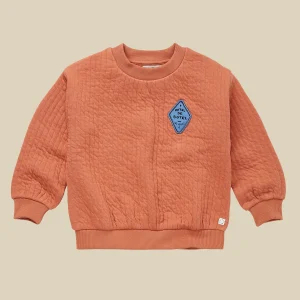 Felpa color mattone effetto trapuntato Hotel de Botel