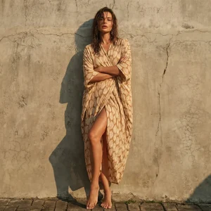 Kimono da spiaggia bohémien La Parisienne