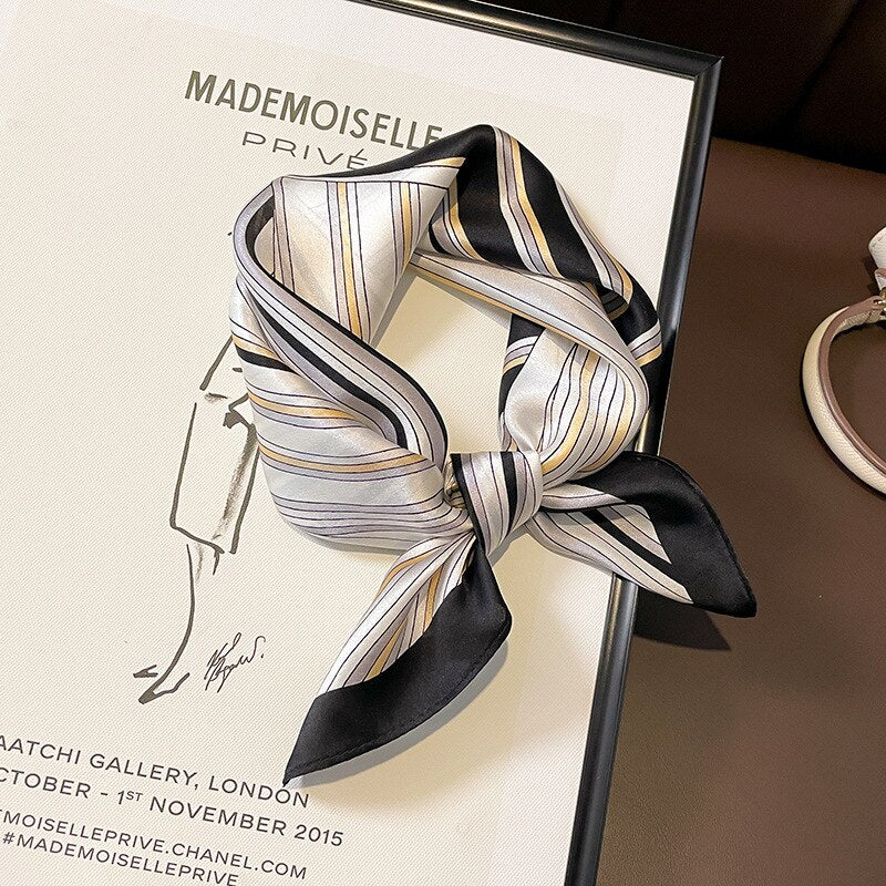 Donna 100% seta Quadrato chic e moderno La Parisienne - immagine 3