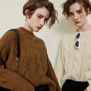 Maglione a girocollo in cashmere da donna | La Parisienne