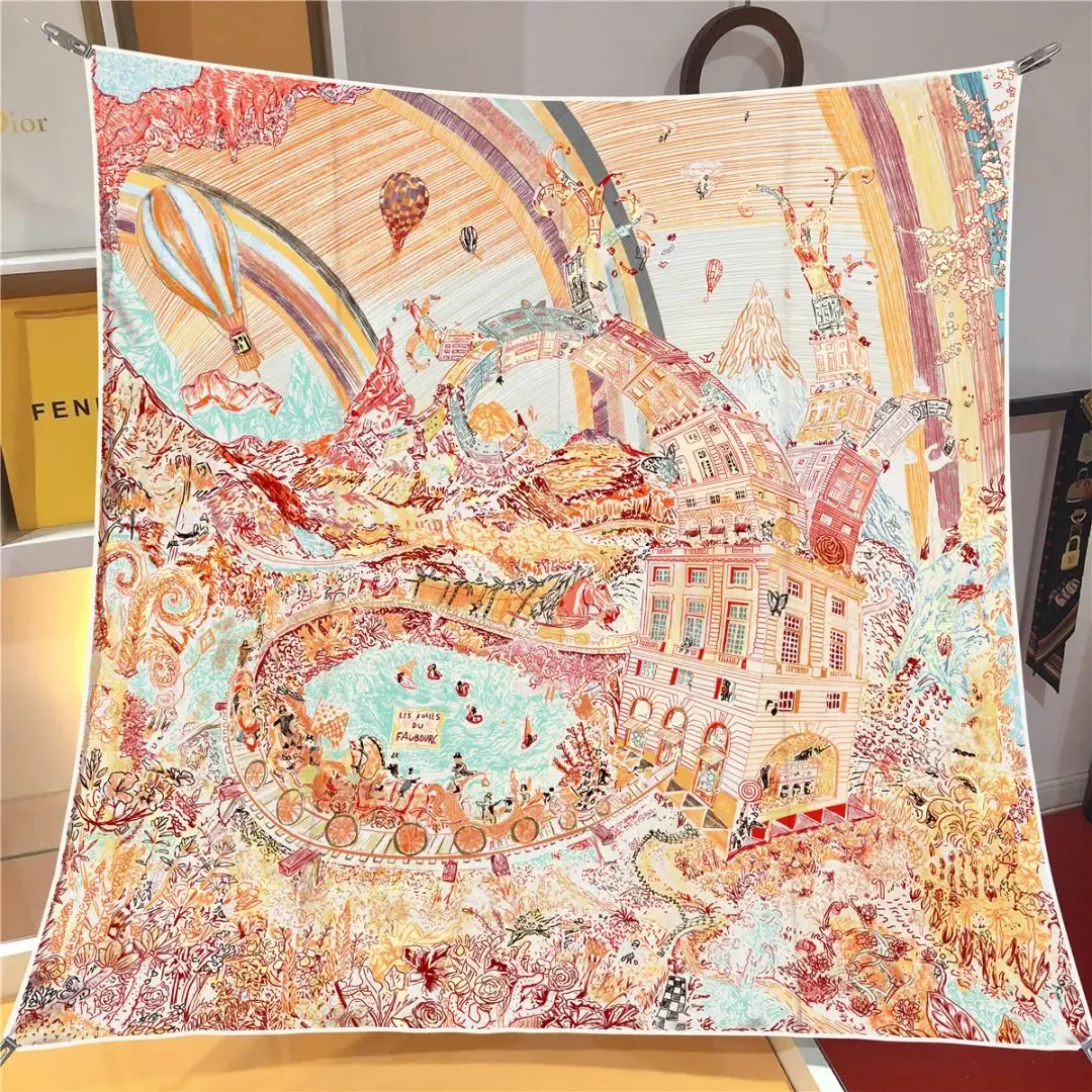 Sciarpa Prestige 100% seta | La Parisienne - immagine 2