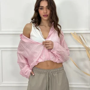 Camicia Crop SCA60910