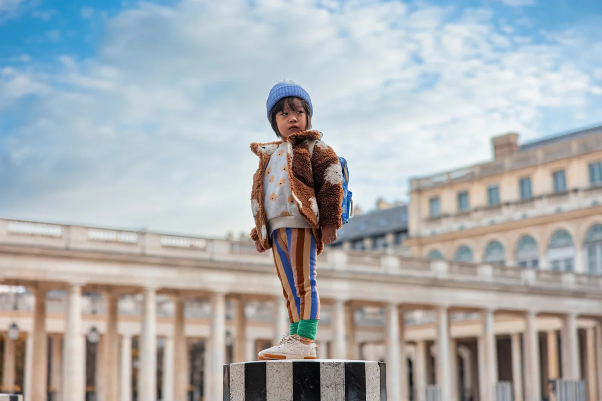 Leggings a righe multicolor - immagine 4