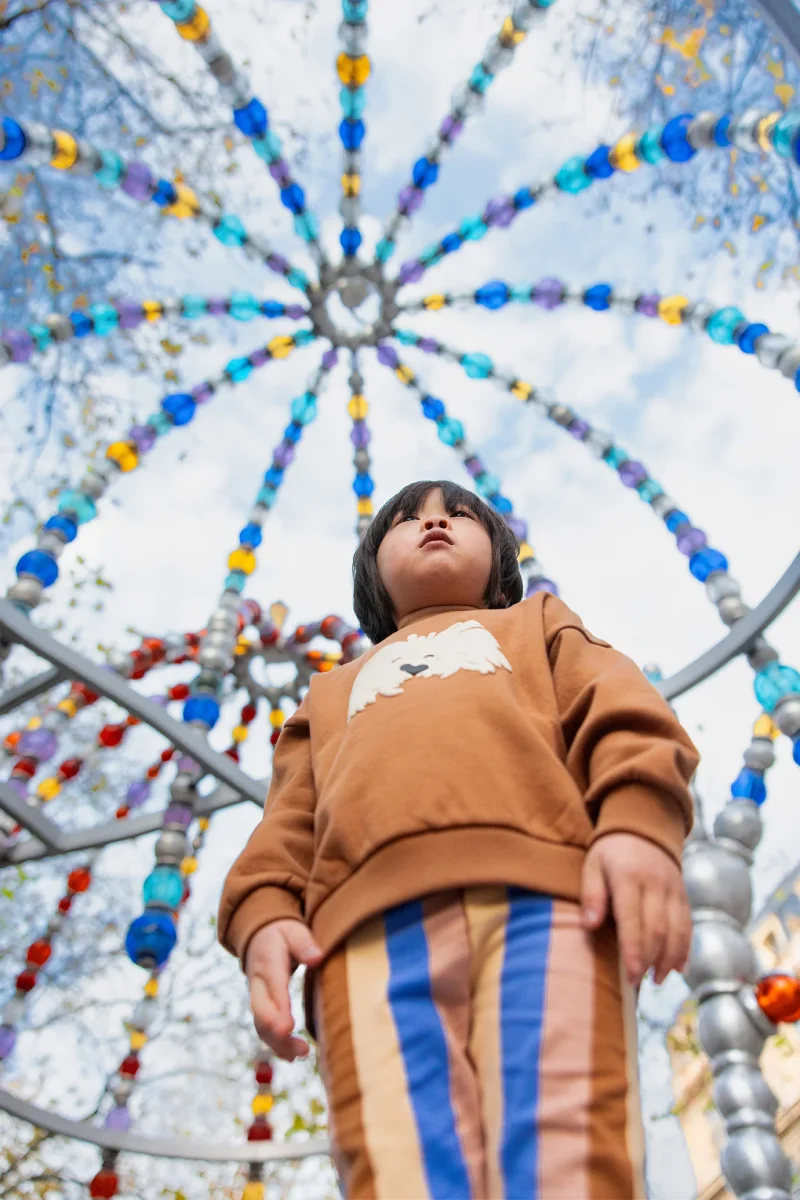 Leggings a righe multicolor - immagine 5