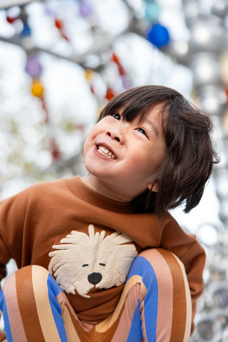 Leggings a righe multicolor - immagine 3