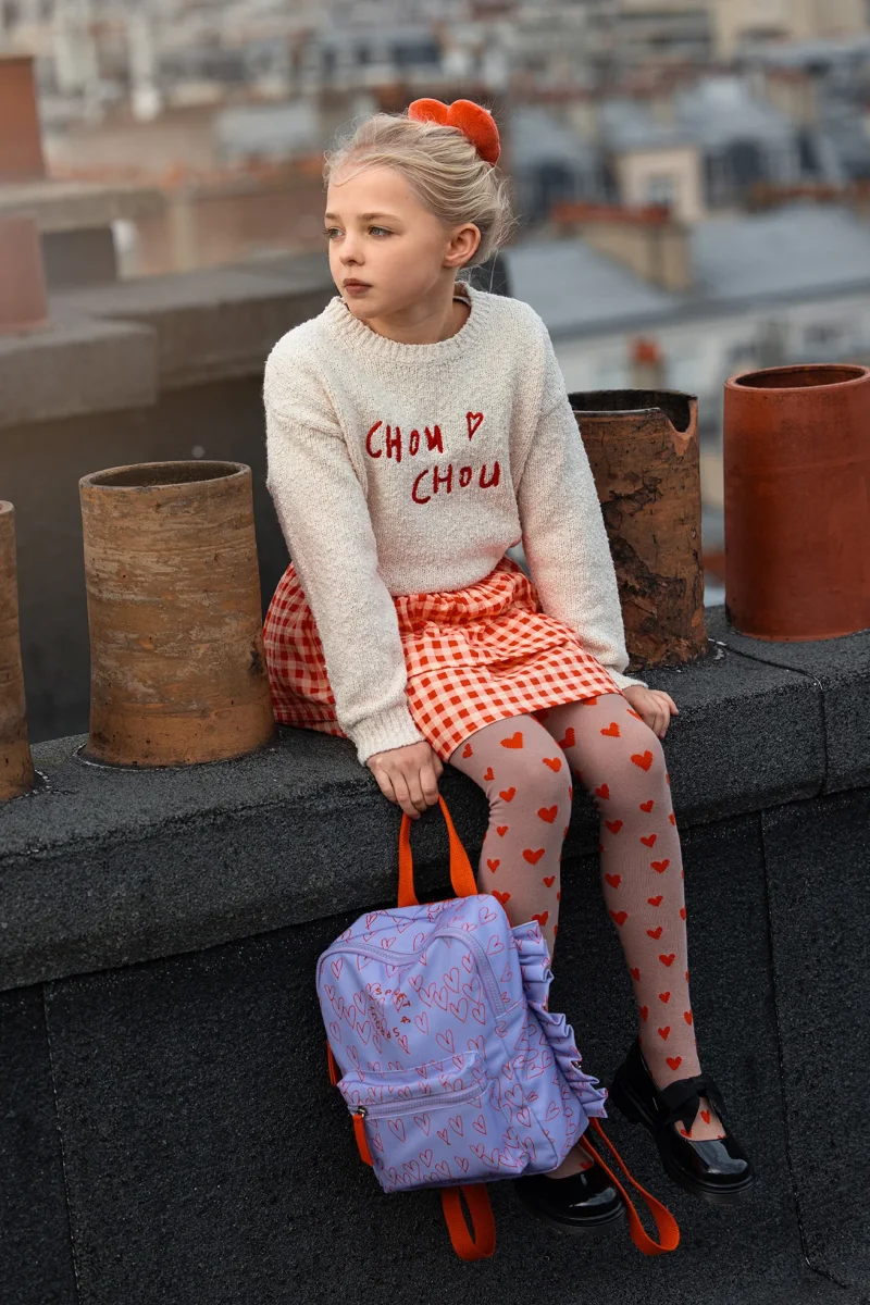 Maglione avorio stampa "Chou Chou" - immagine 4