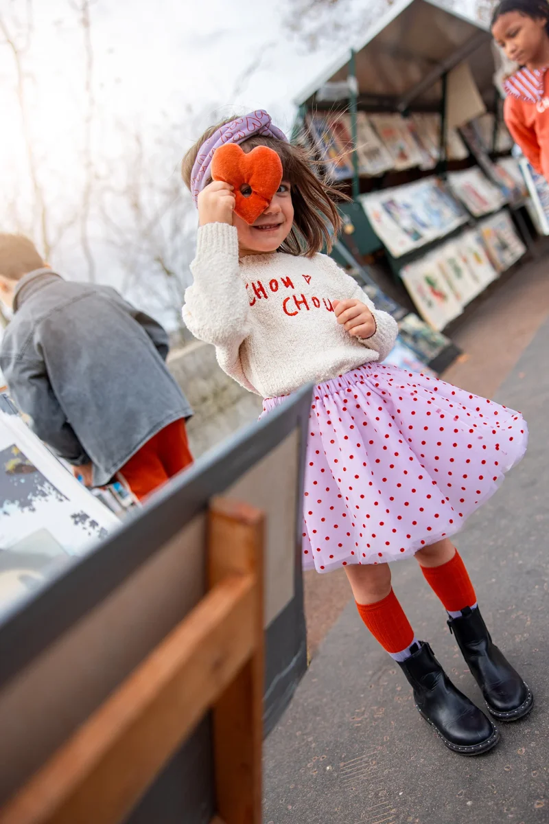 Maglione avorio stampa "Chou Chou" - immagine 5