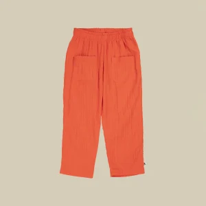 Pantalone chino rosso con tasche in cotone organico