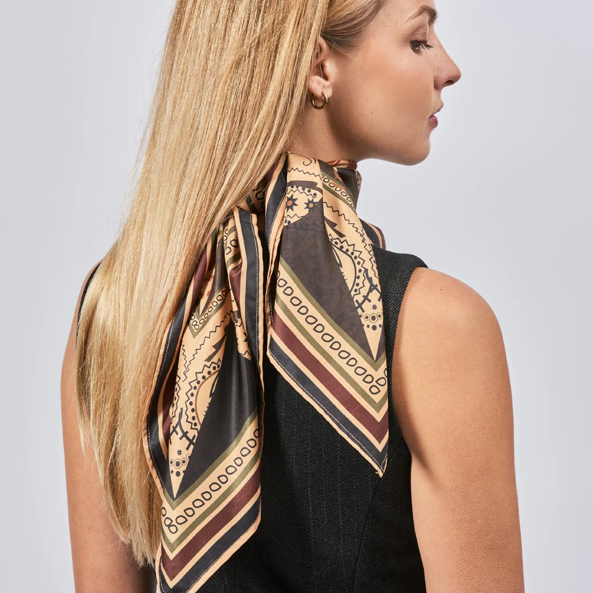 Sciarpa 100% seta Signature | La Parisienne - immagine 4