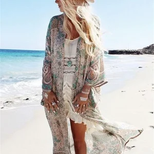 Kimono da spiaggia bohémien La Parisienne
